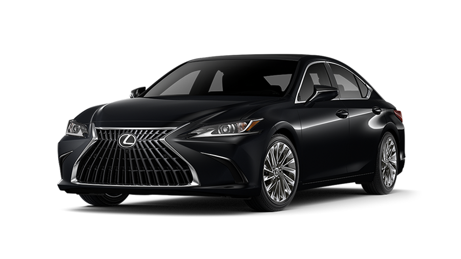 Exterior of the Lexus ES 350 Ultra Luxury shown in Obsidian.