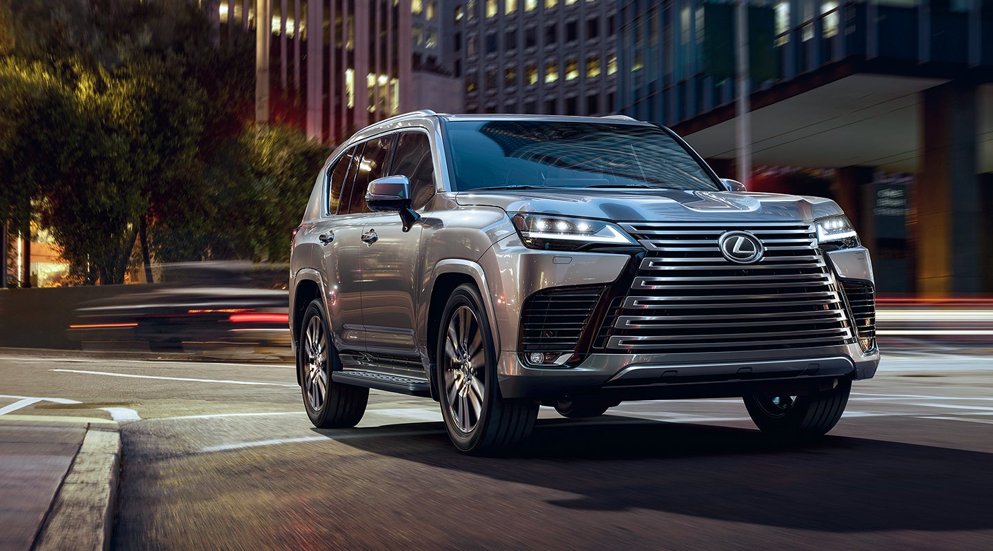 The 2022 Lexus LX 600 F SPORT Handling shown in Ultra White. | Sheehy Lexus of Annapolis in Annapolis MD