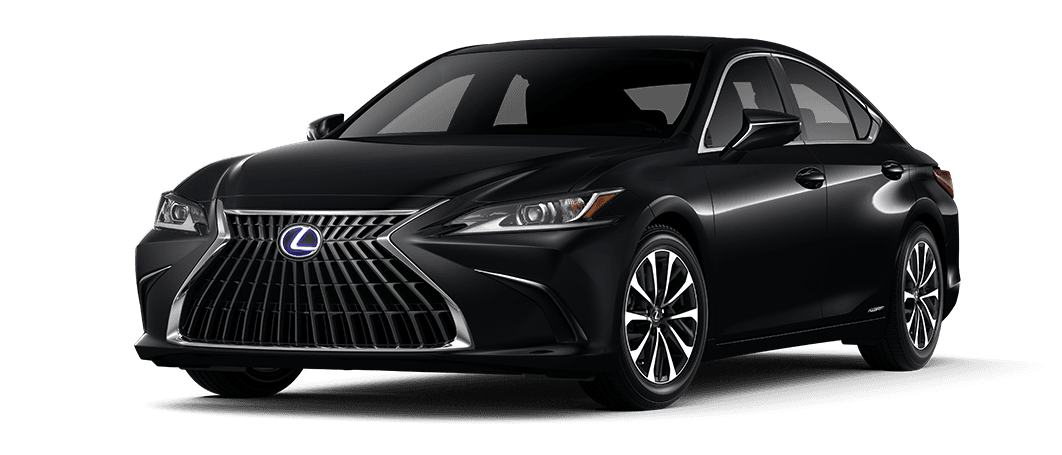 Exterior of the Lexus ES 300h shown in Obsidian. | Sheehy Lexus of Annapolis in Annapolis MD