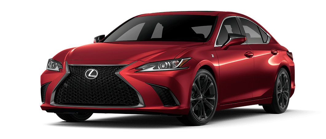 Exterior of the Lexus ES 250 F SPORT AWD shown in Matador Red Mica. | Sheehy Lexus of Annapolis in Annapolis MD