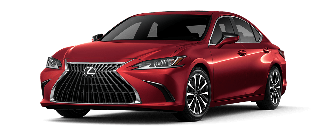 Exterior of the Lexus ES 350 shown in Matador Red Mica. | Sheehy Lexus of Annapolis in Annapolis MD