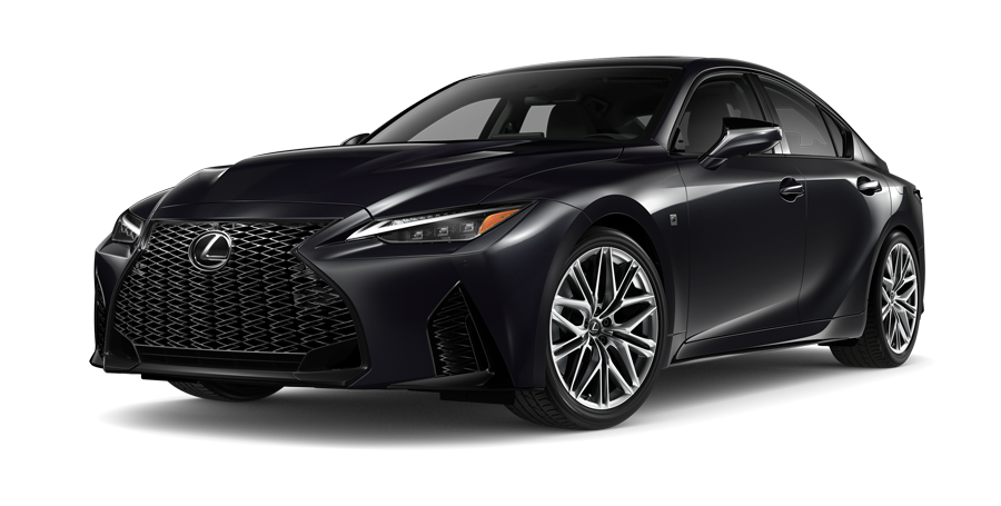 Exterior of the Lexus IS 500 F SPORT Performance Premium shown in Caviar | Sheehy Lexus of Annapolis in Annapolis MD
