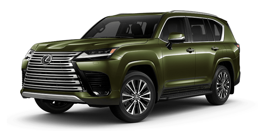 Exterior of the Lexus LX 600 shown in Nori Green Pearl | Sheehy Lexus of Annapolis in Annapolis MD