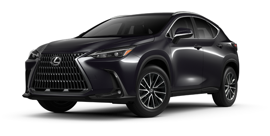 Exterior of the Lexus NX Hybrid shown in Caviar. | Sheehy Lexus of Annapolis in Annapolis MD