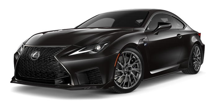 Exterior of the Lexus RC F shown in Caviar. | Sheehy Lexus of Annapolis in Annapolis MD