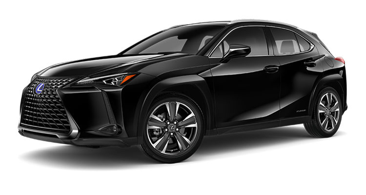 Exterior of the Lexus UX Hybrid shown in Caviar. | Sheehy Lexus of Annapolis in Annapolis MD